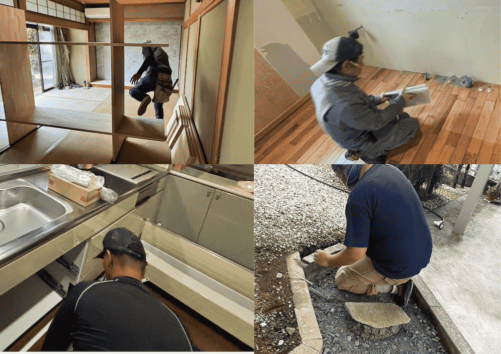 職人の作業風景